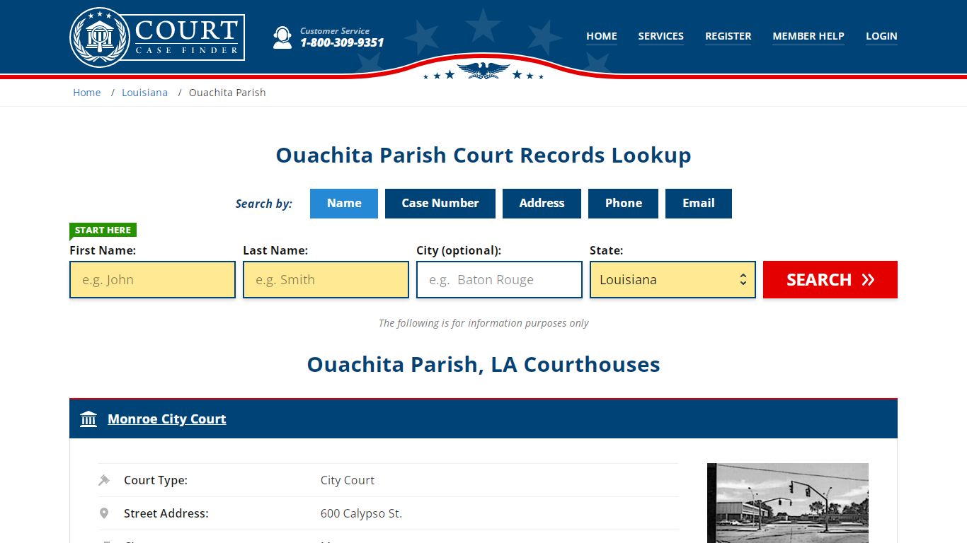 Ouachita Parish Court Records | LA Case Lookup